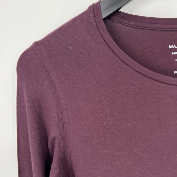 Majestic Filatures Viscose/elastane Crewneck Long Sleeve Tee Size 2 -M - Picture 4 of 5